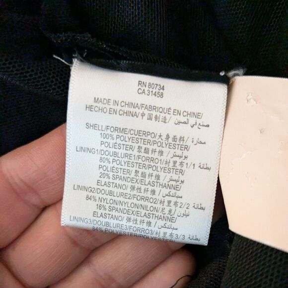 BCBG Prom Dress Maxi Gown 10 Black Ruffle Strapless Glam Goth Satin Tier Classic - Picture 11 of 14